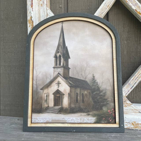 Country Church Arch, Feathered Farmhouse