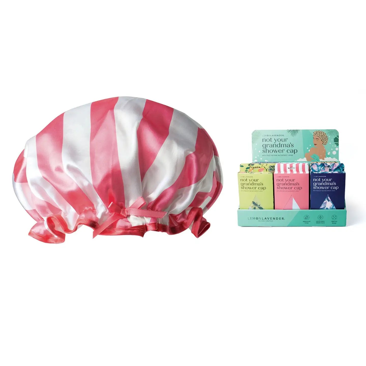 Lemon Lavender Shower Cap, Feathered Farmhouse