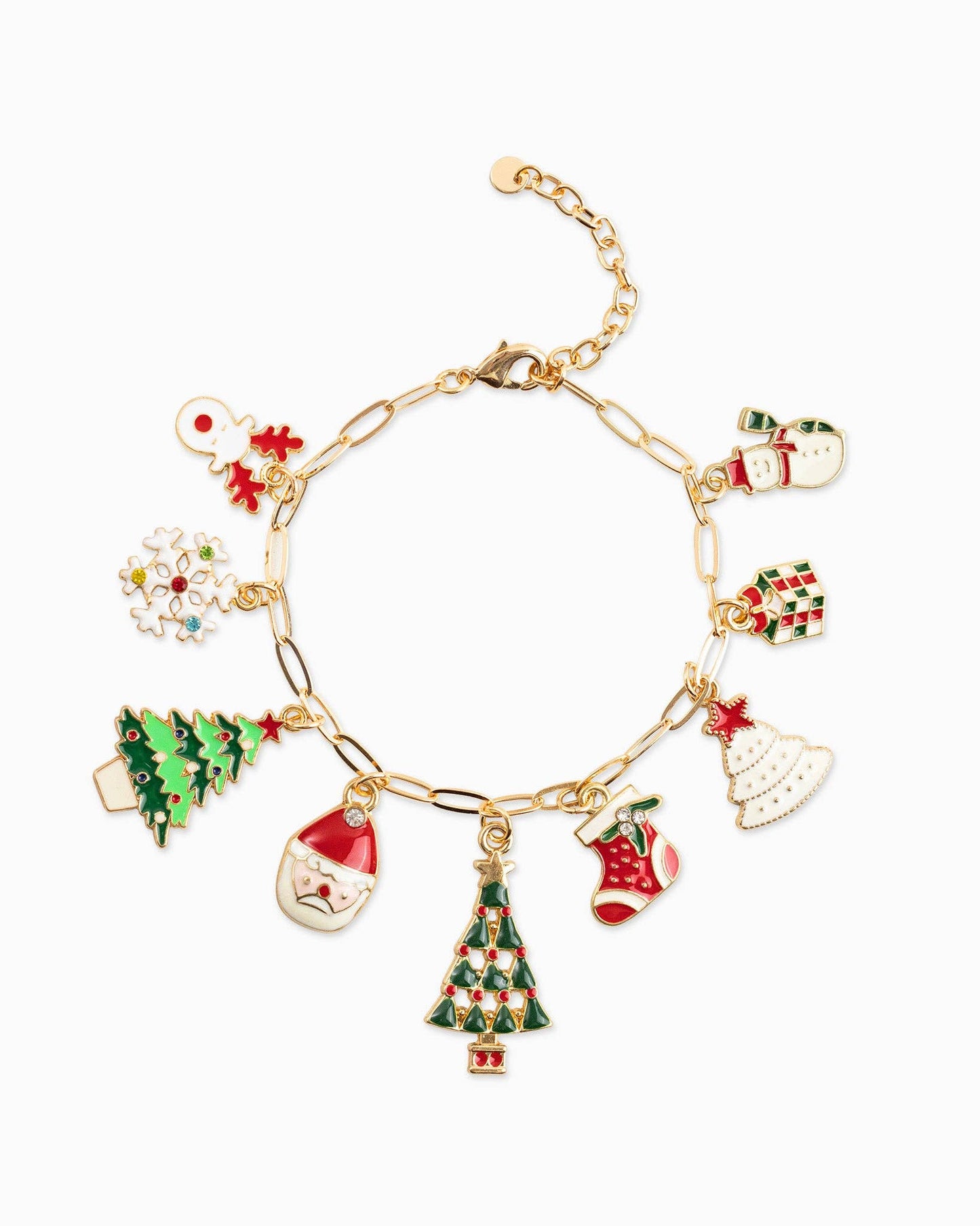 Classic Christmas Charm Bracelet, Feathered Farmhouse
