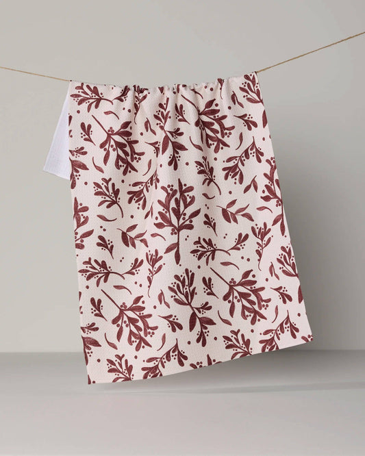 Holly Folly Tea Towel, Feathered Farmhouse