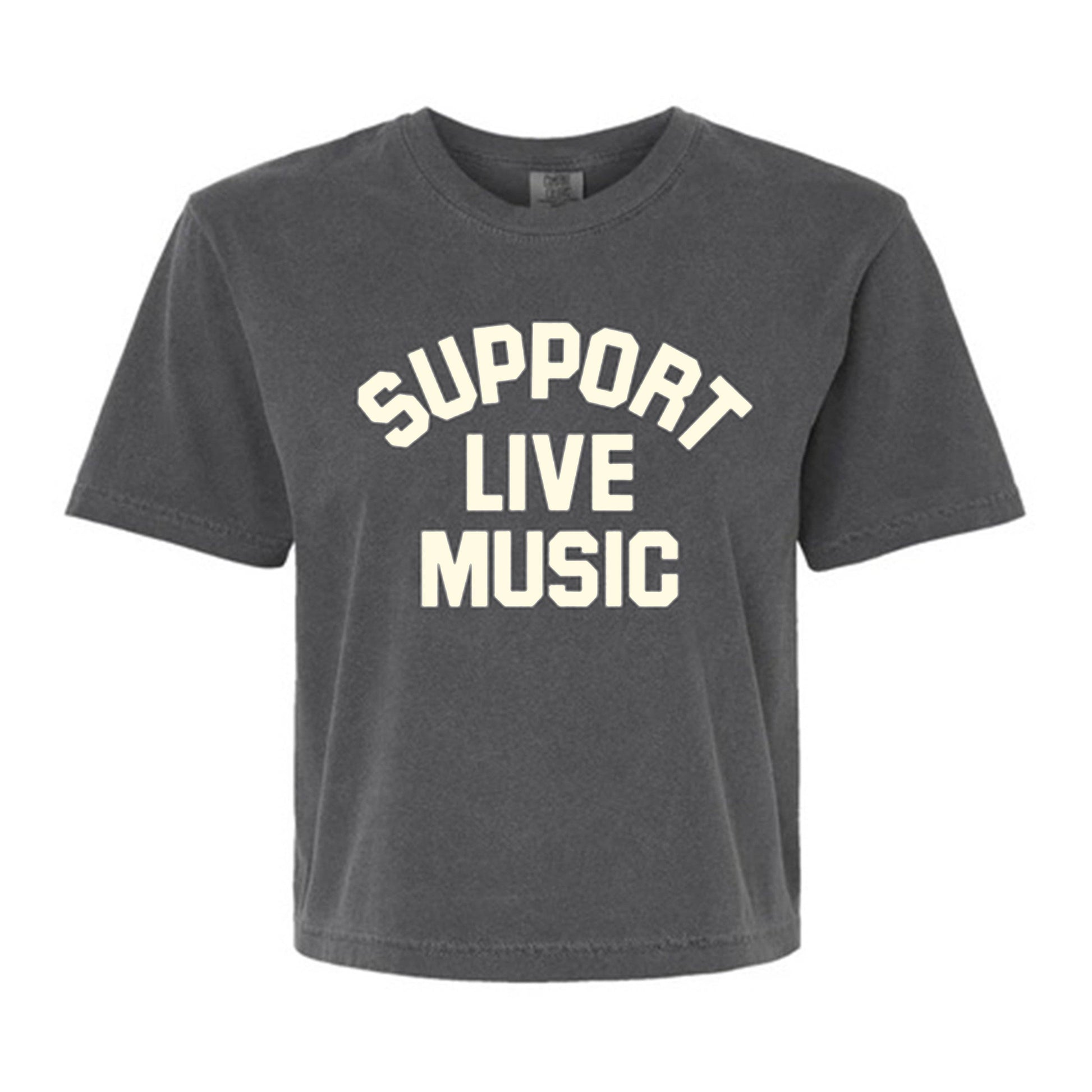 Support Live Music Tee, Feathered Farmhouse