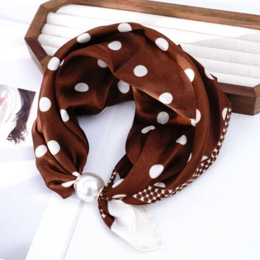 Lola Pearl Magnetic Closure Neck Scarf, Feathered Farmhouse