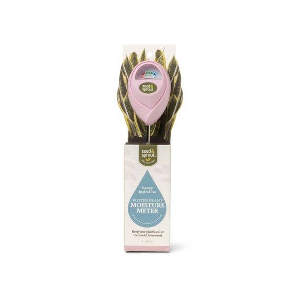 Seed & Sprout Potted Plant Moisture Meter, Feathered Farmhouse