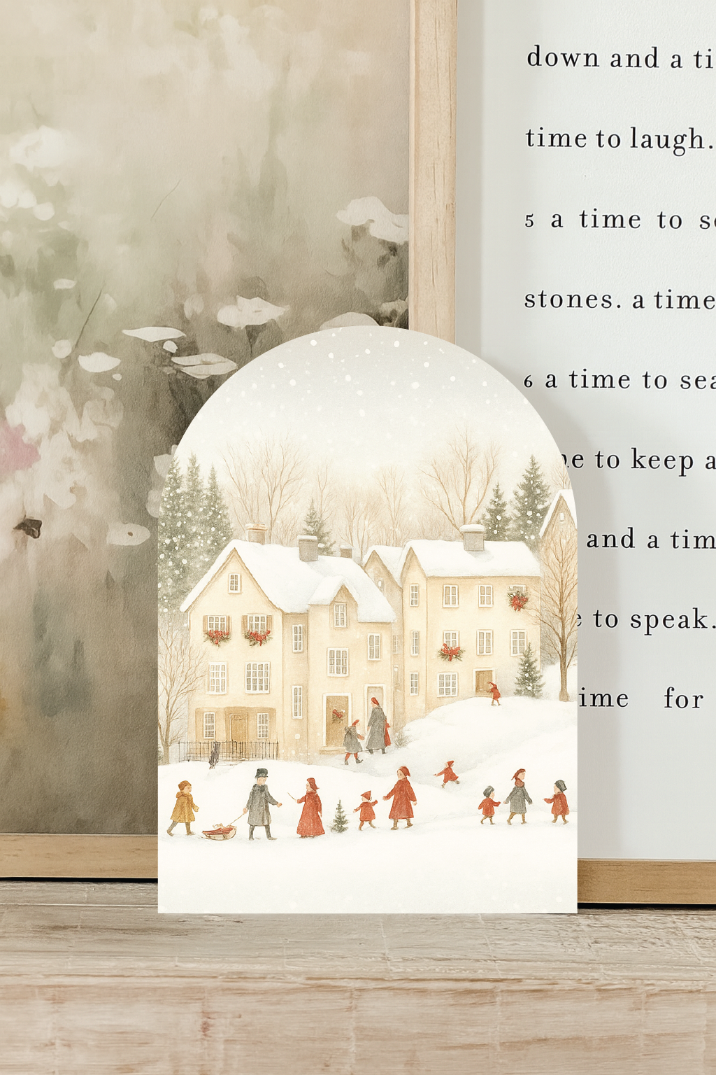 Winter Houses Arch, Feathered Farmhouse