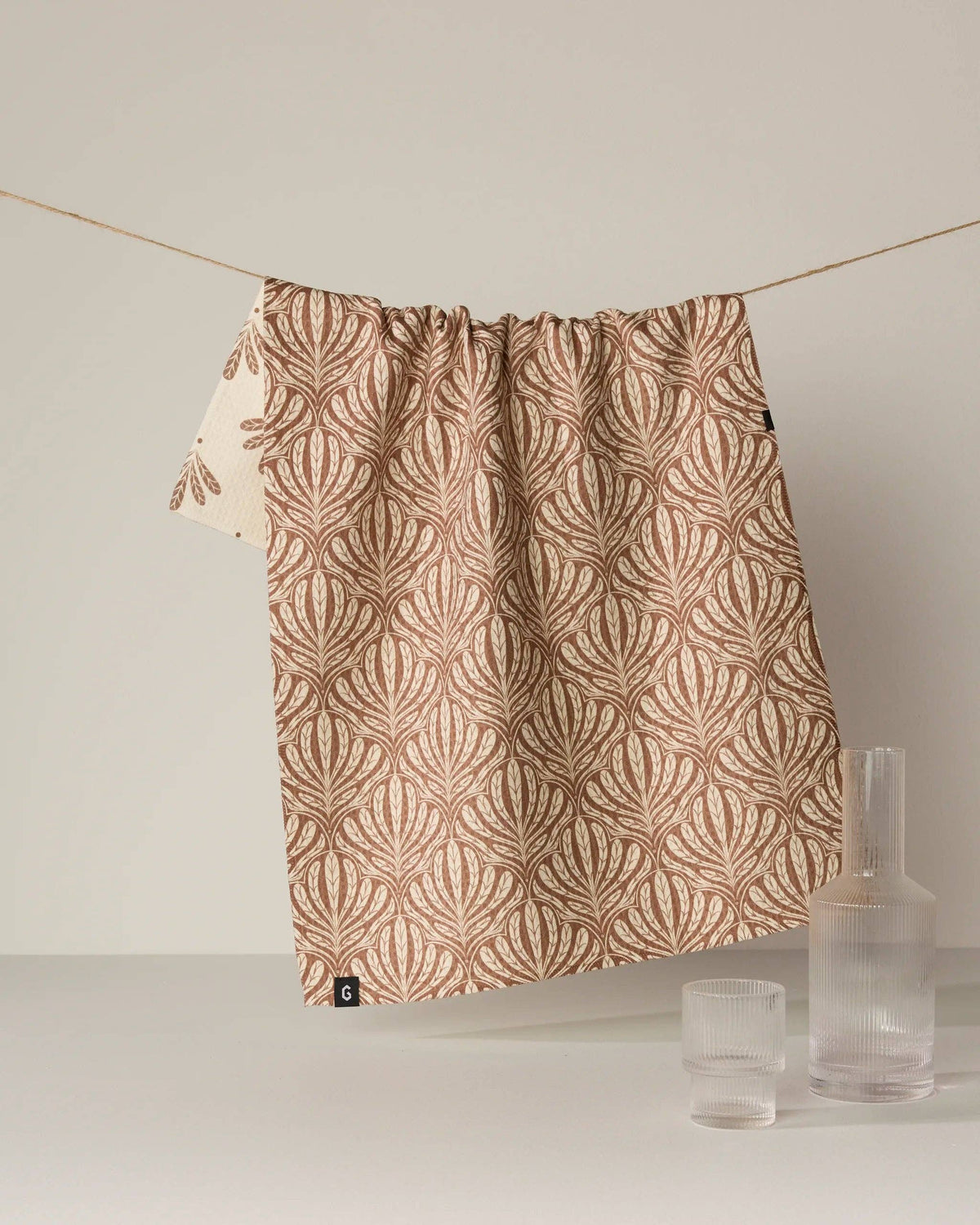 Desert Fronds Luxe Kitchen Towel, Feathered Farmhouse
