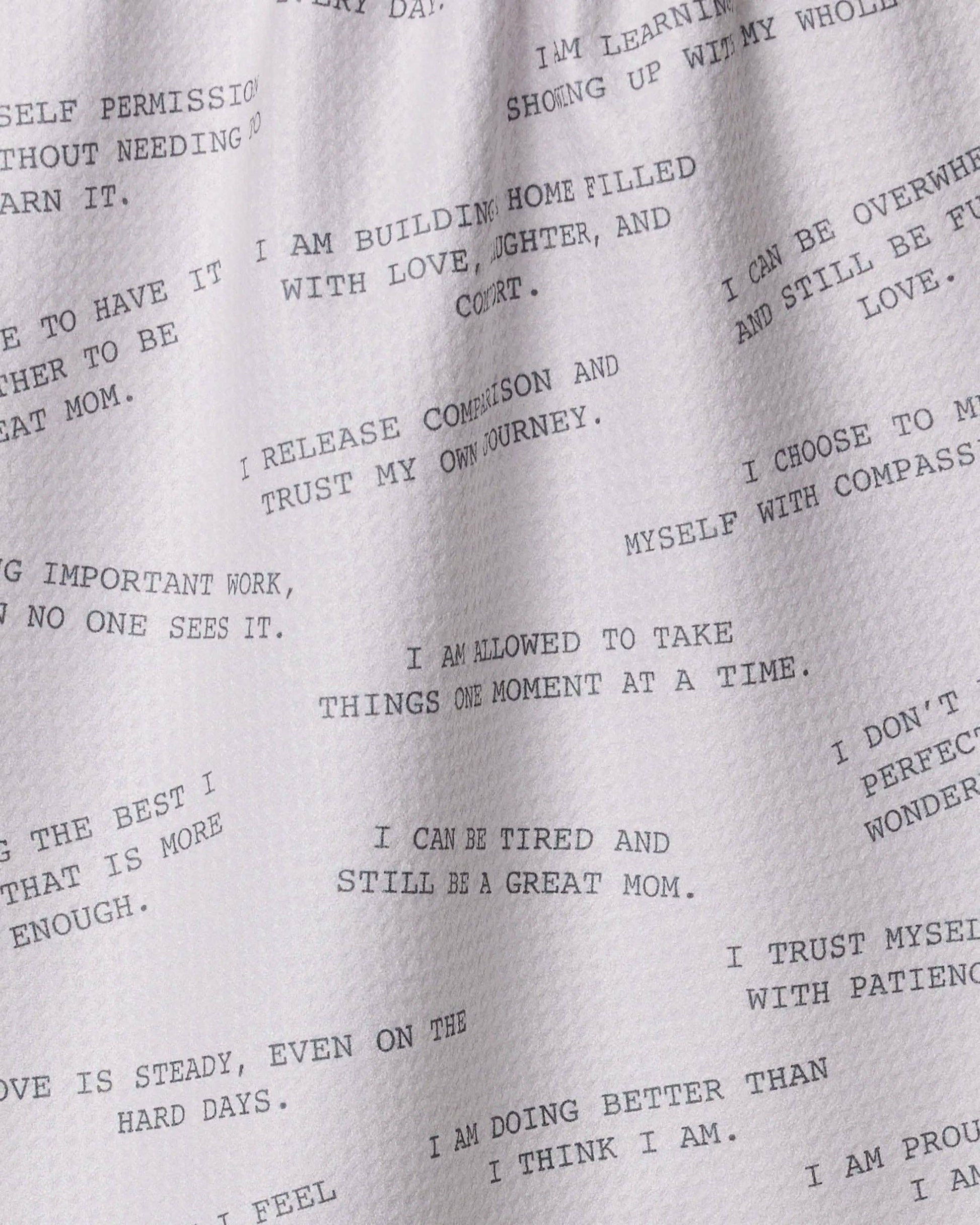 Reminders for Mom Tea Towel, Feathered Farmhouse