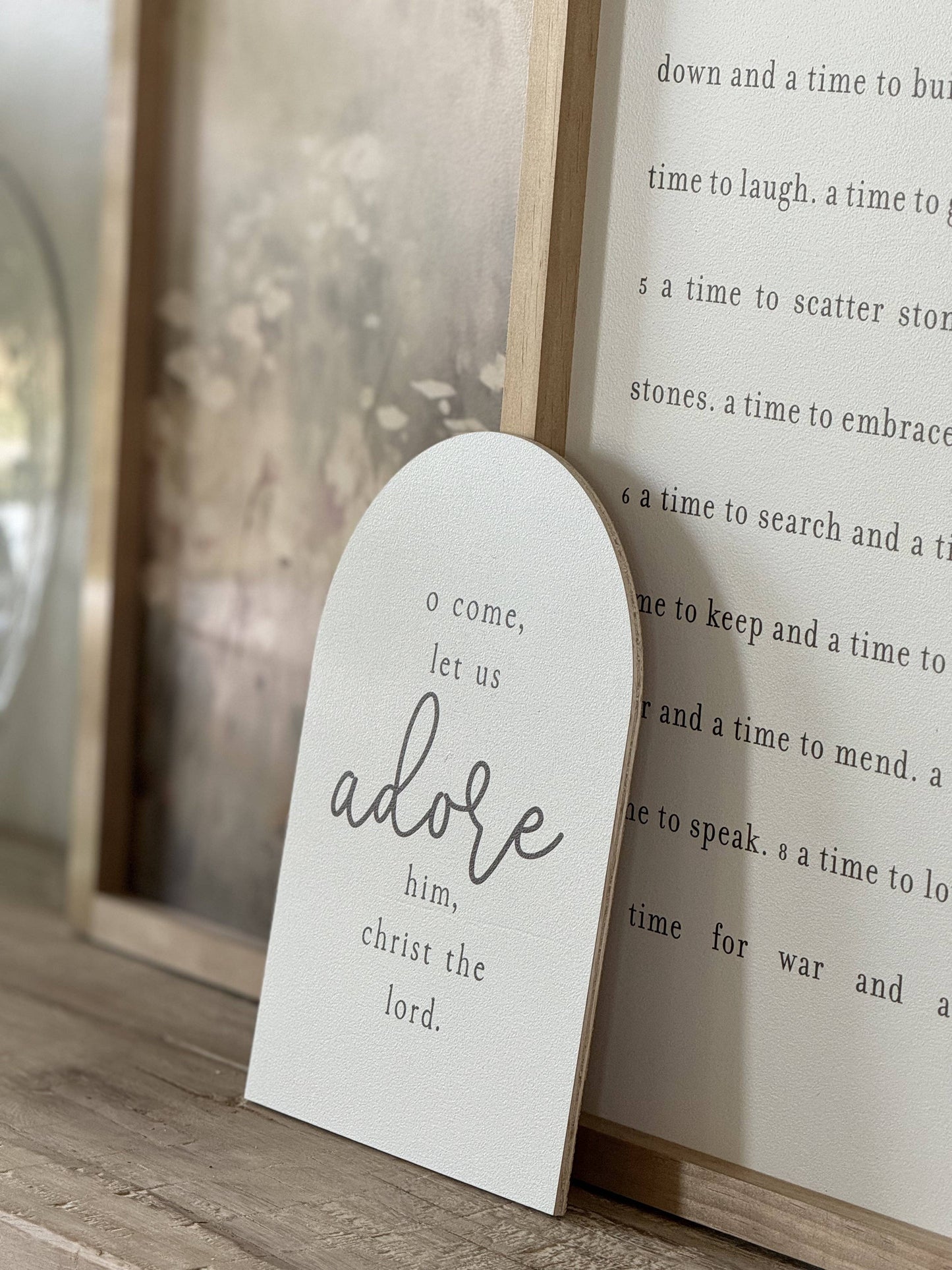 O Come Let Us Adore Him Arch, Feathered Farmhouse