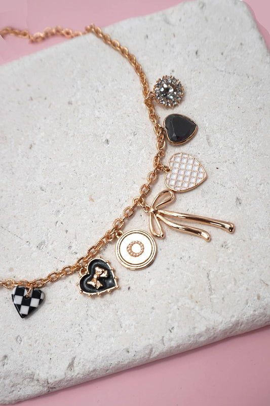 Charm Necklace, Feathered Farmhouse