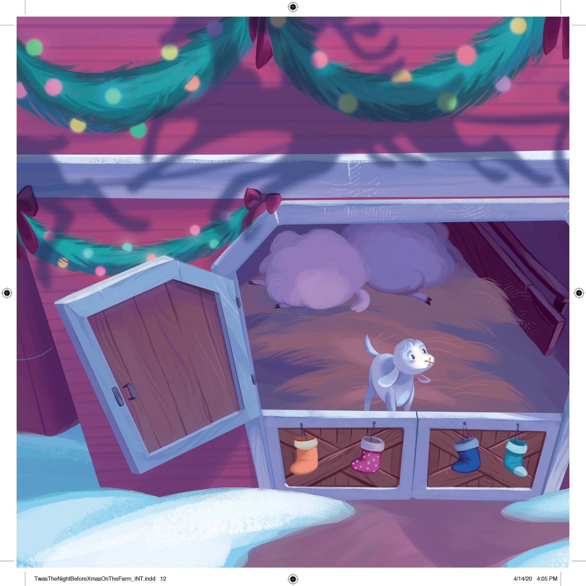 'Twas the Night Before Christmas on the Farm, Feathered Farmhouse