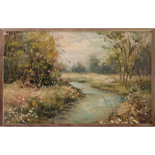 Spring Stream, Feathered Farmhouse