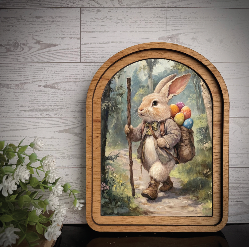 Easter Bunny Hike Arch, Feathered Farmhouse