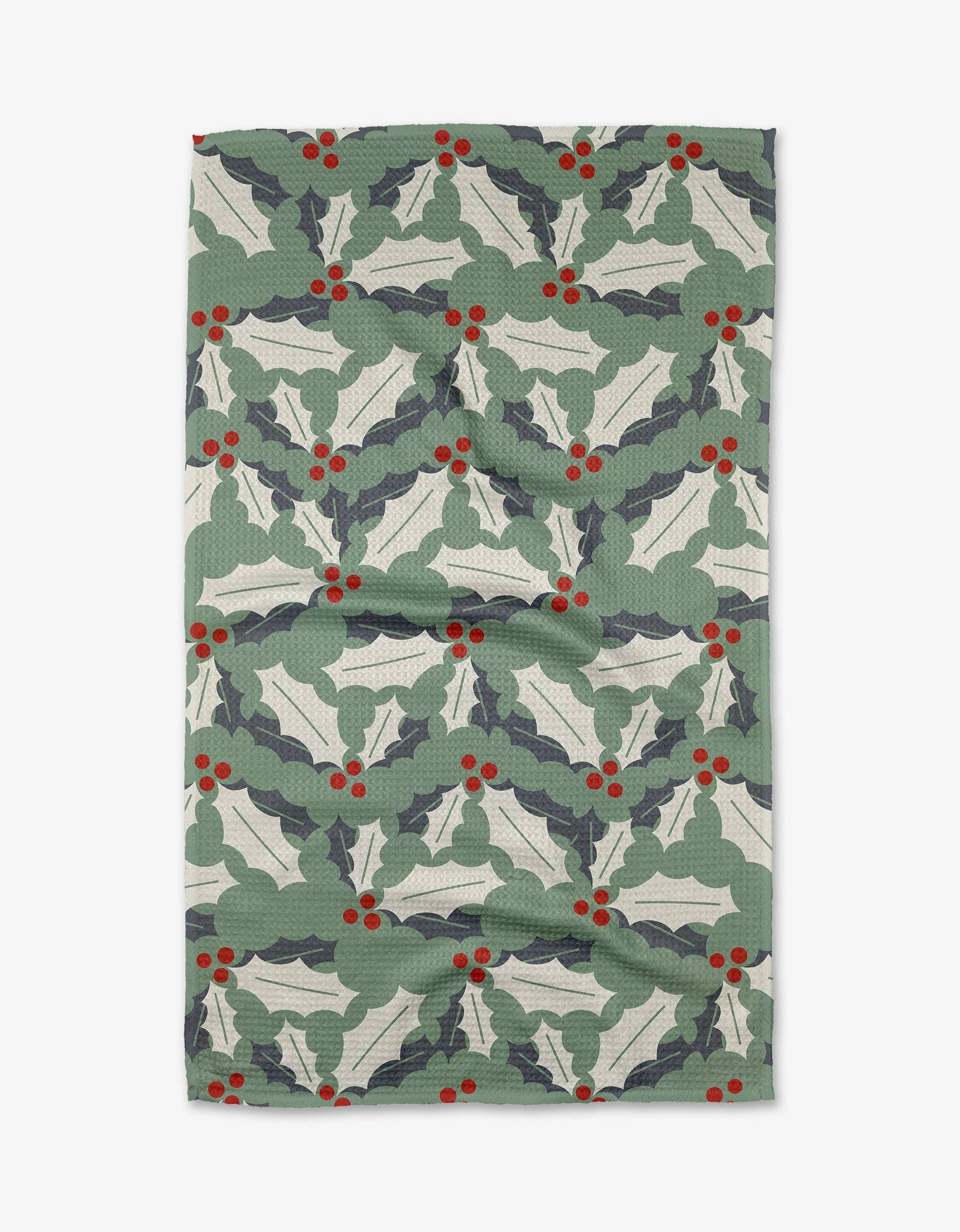 Holly Jolly Geometry Tea Towel, Feathered Farmhouse