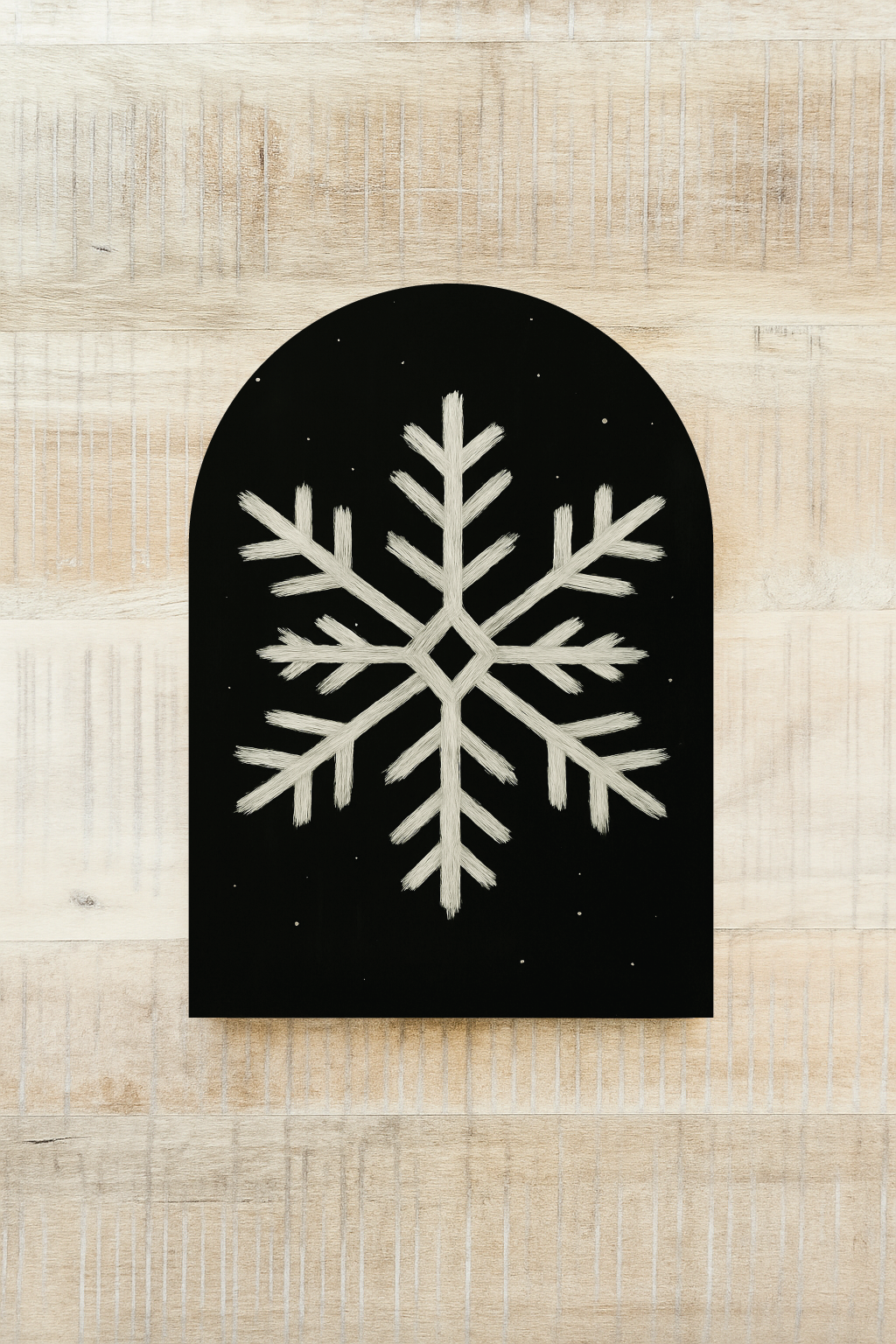 Chalk Snowflake Arch, Feathered Farmhouse