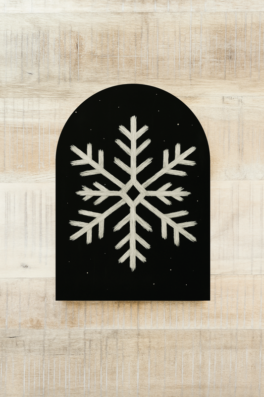 Chalk Snowflake Arch, Feathered Farmhouse