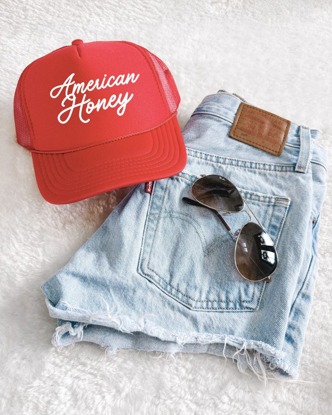 American HoneyTrucker Hat, Feathered Farmhouse