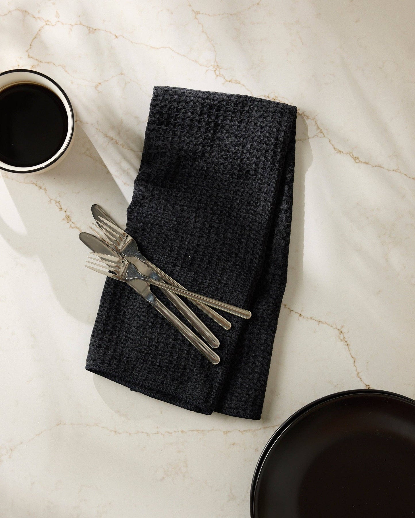 Onyx Truffle Hand Towel, Feathered Farmhouse