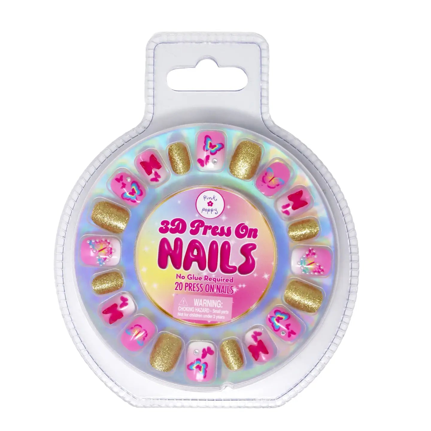 3D Butterfly Press On Nails, Feathered Farmhouse