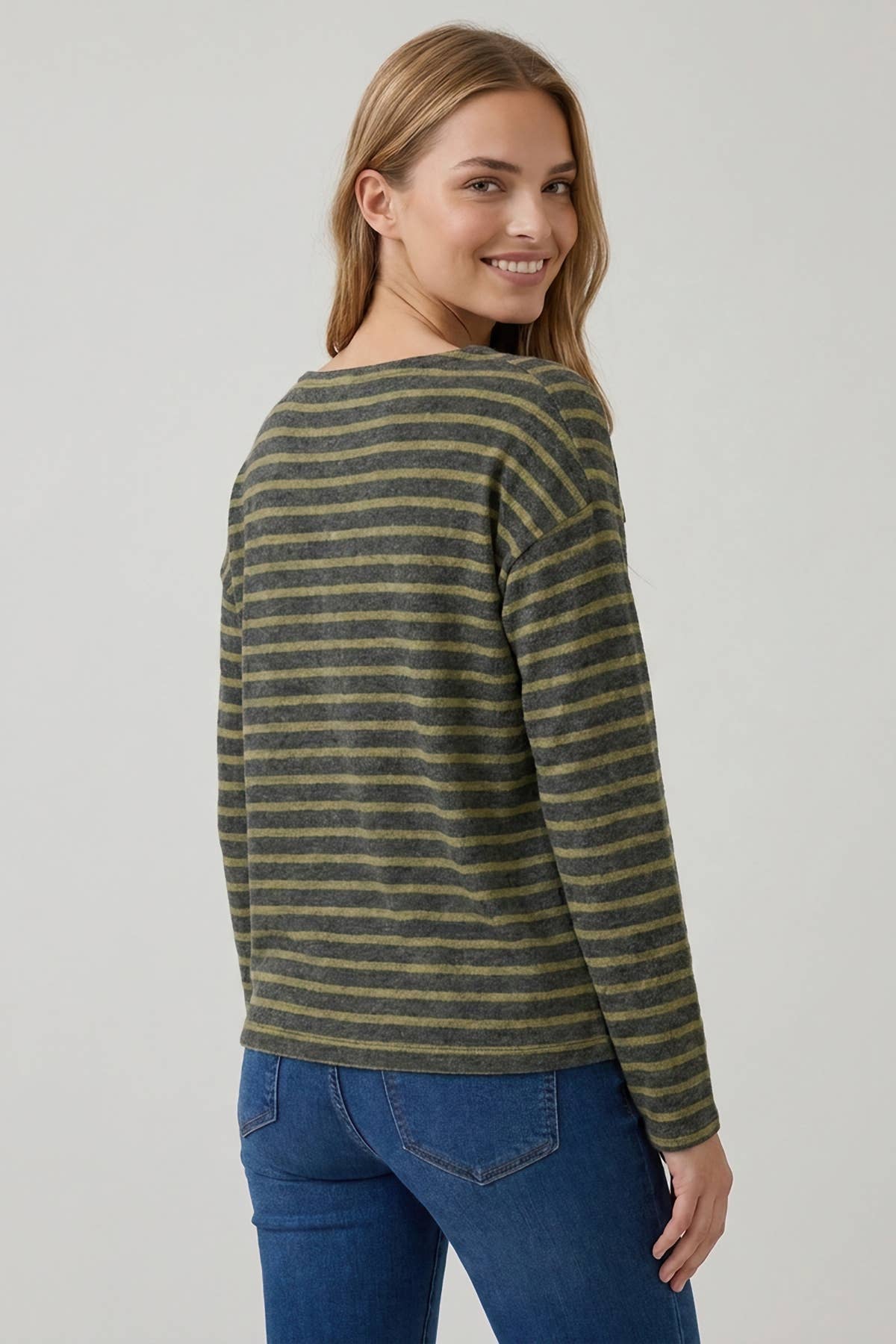 Mustard Anna Striped Top