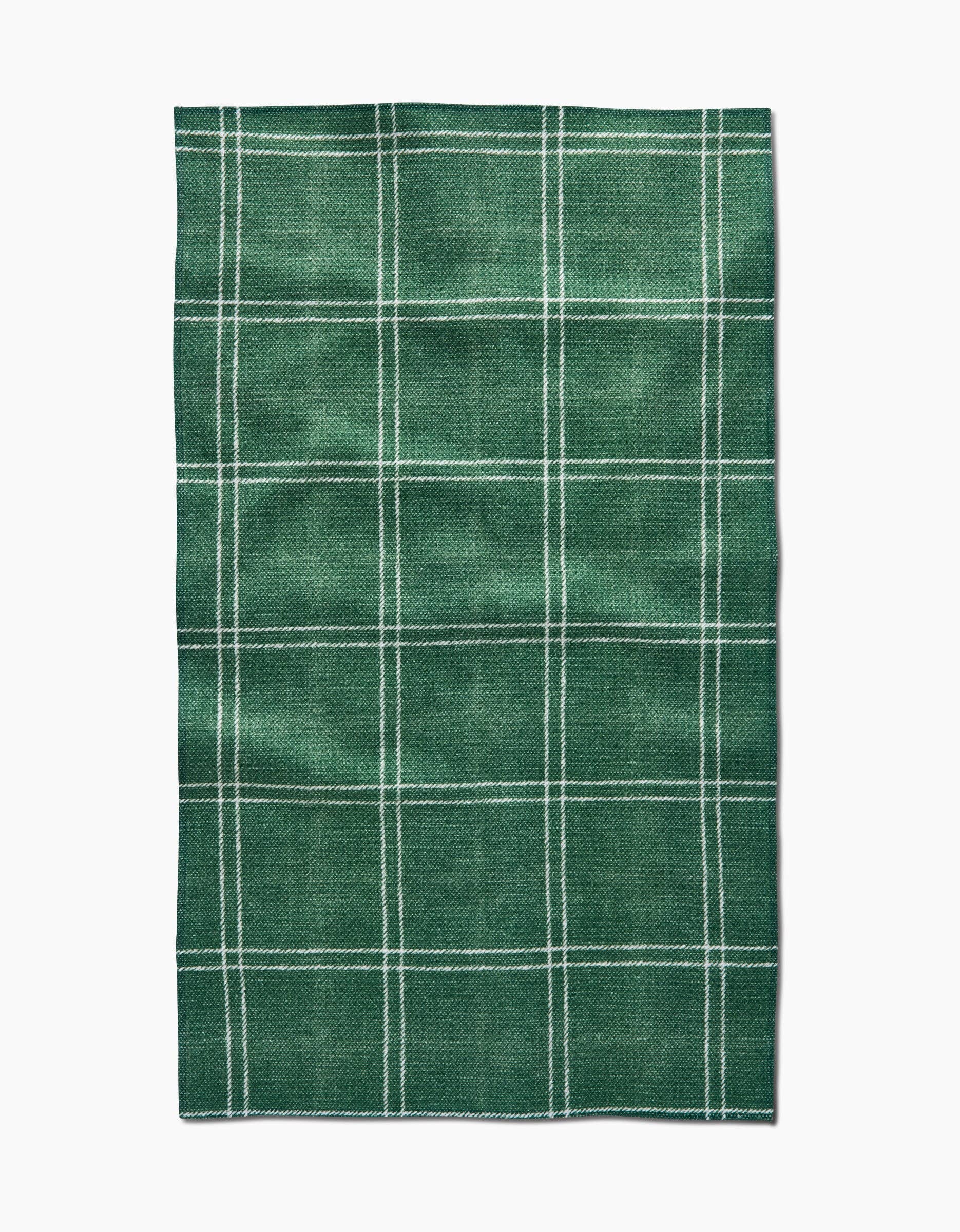 Pine Forest Plaid Tea Towel, Feathered Farmhouse