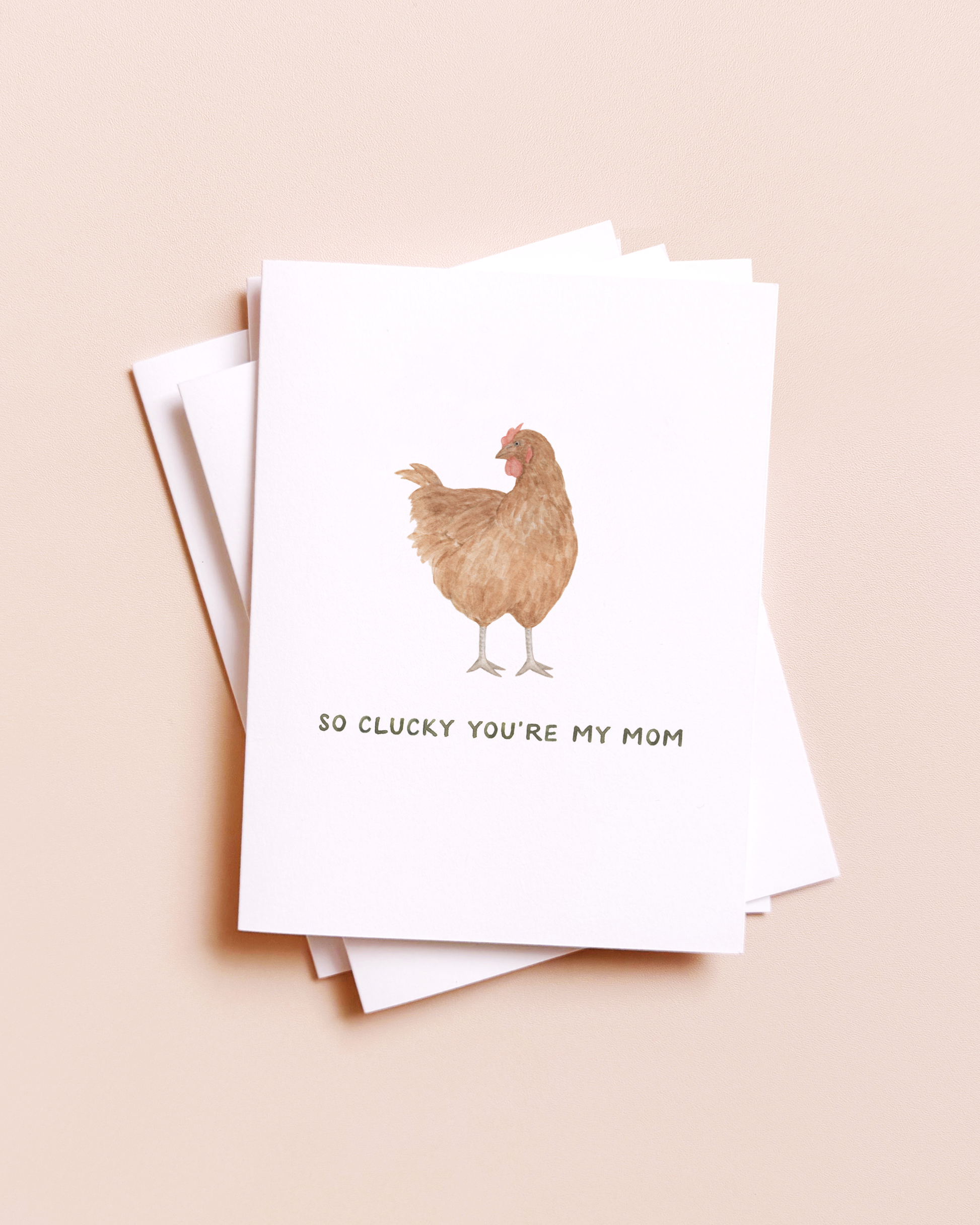 Clucky You're My Mom Mother's Day Card, Feathered Farmhouse