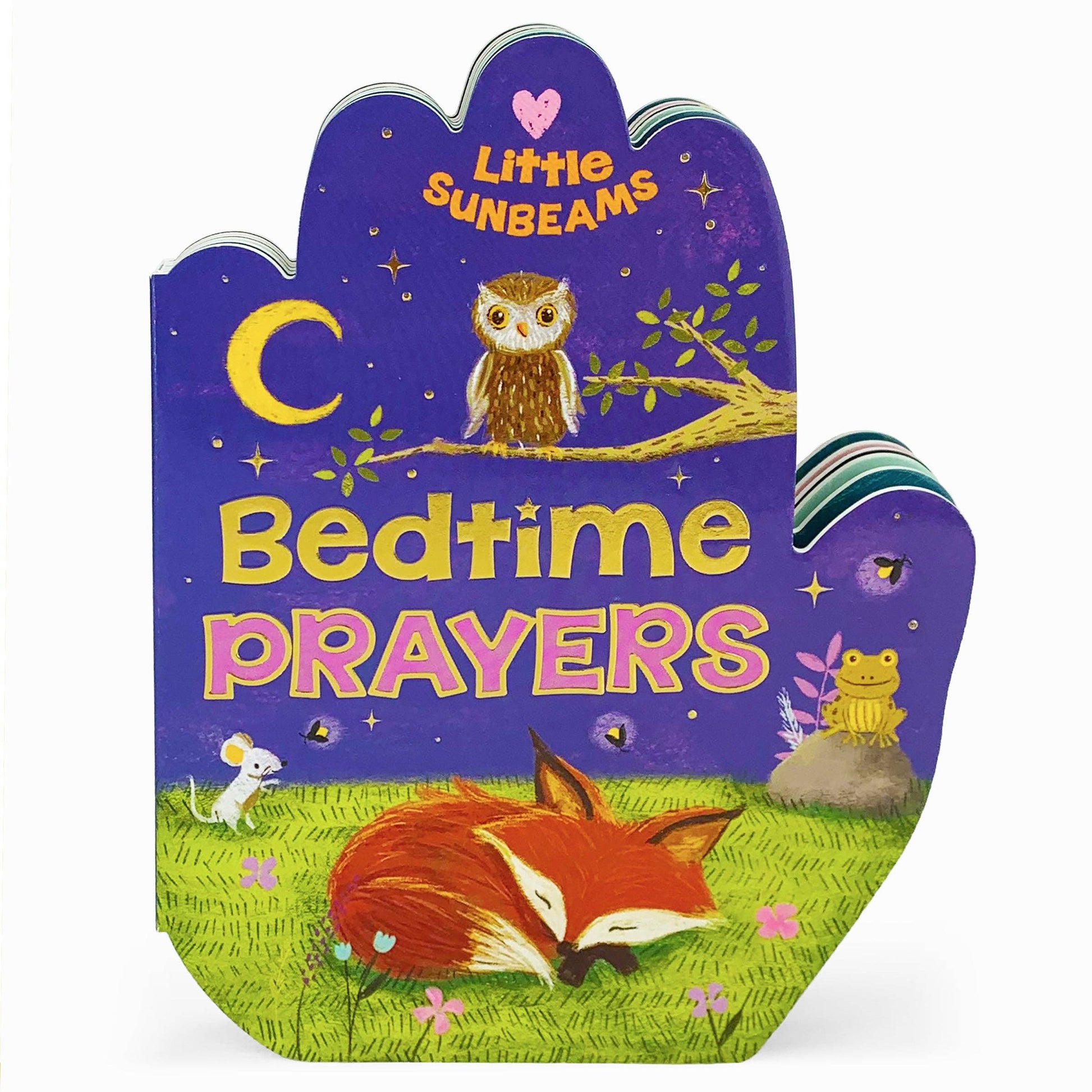 Bedtime Prayers Shaped Praying Hands Religious Board Book, Feathered Farmhouse