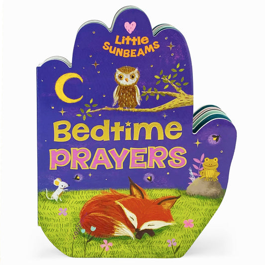 Bedtime Prayers Shaped Praying Hands Religious Board Book, Feathered Farmhouse