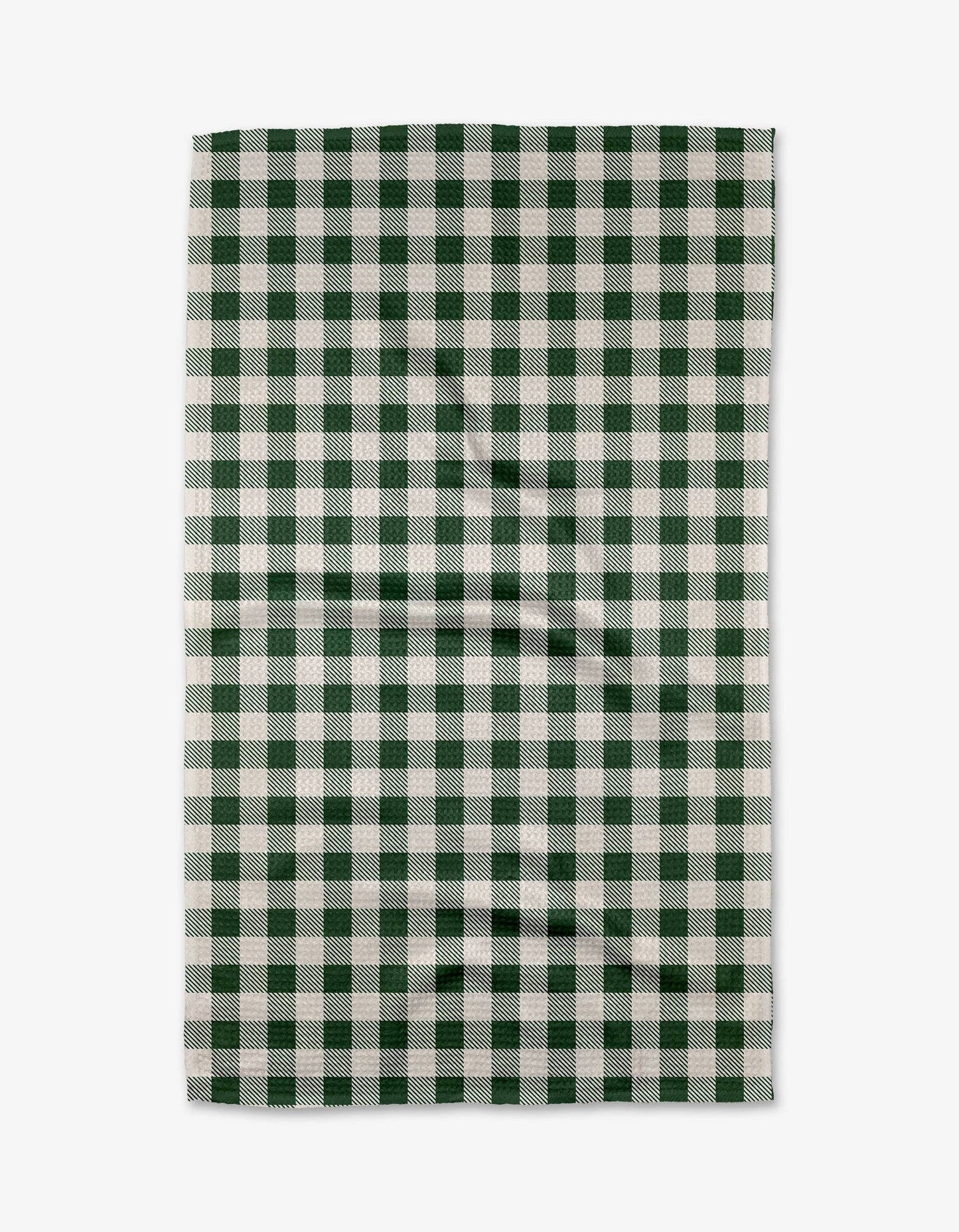 Christmas Gingham Geometry Tea Towel, Feathered Farmhouse