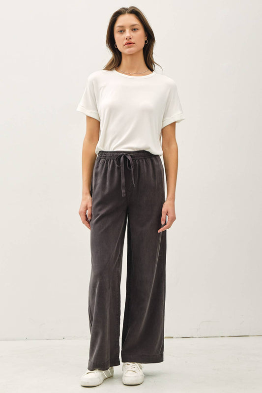 Tencel Wide Leg Pants, Feathered Farmhouse