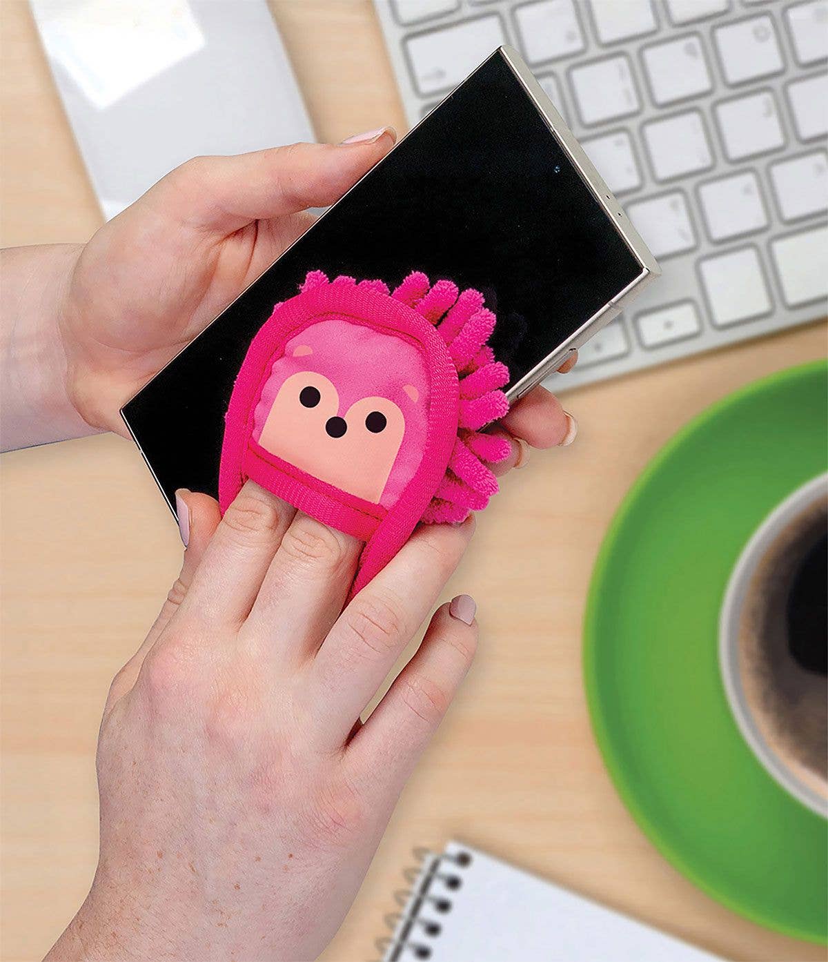 Modern Monkey Mini Ledgehog Microfiber Duster, Feathered Farmhouse