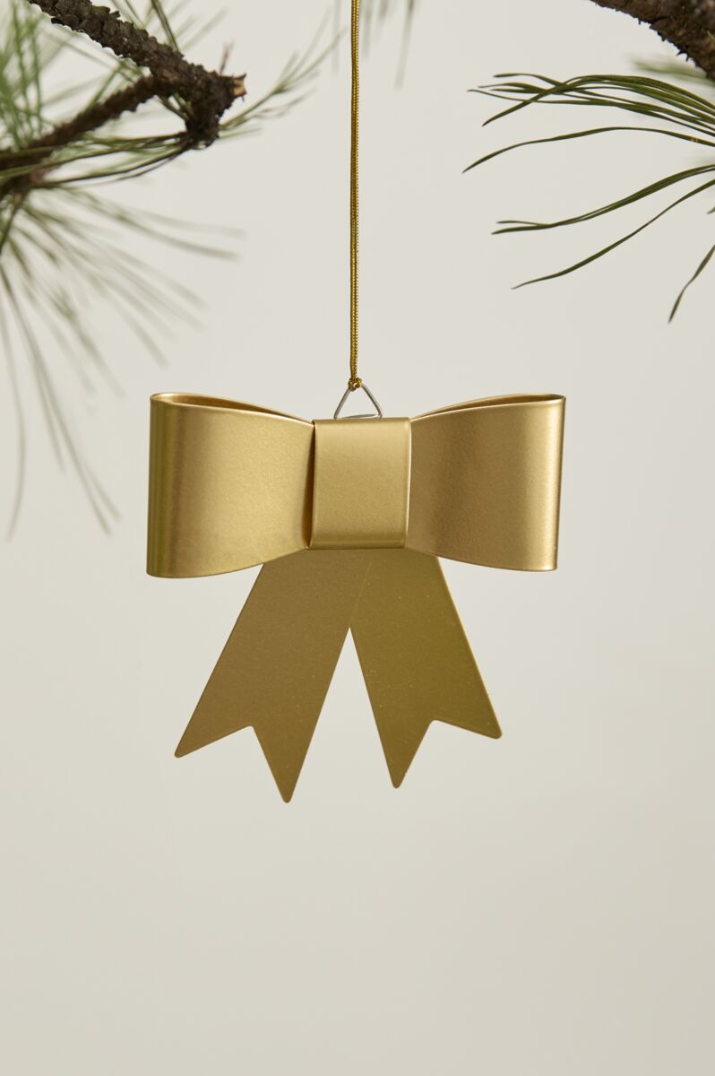 Perfect Bow Ornament, Feathered Farmhouse