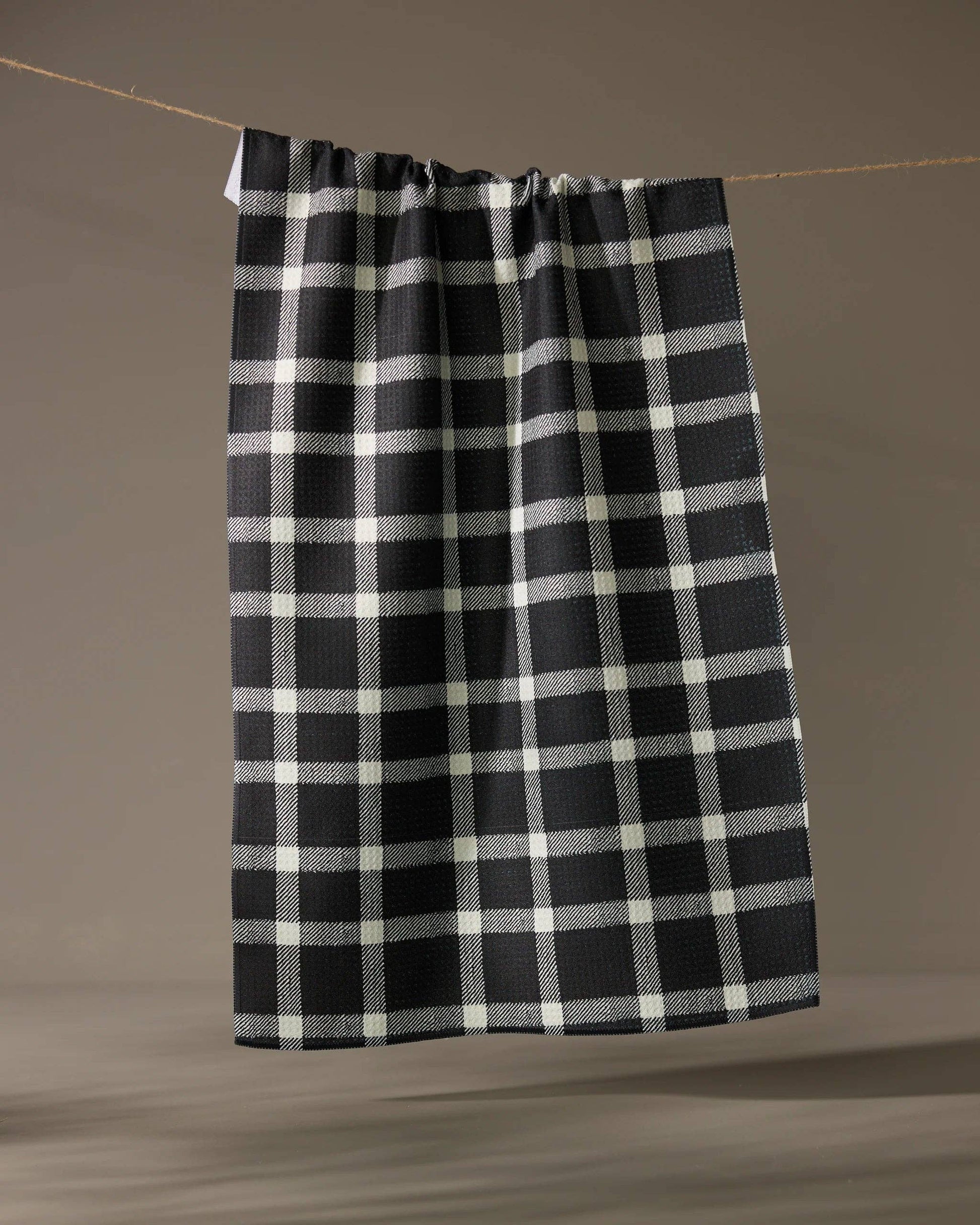 Wicklow Black Tea Towel, Feathered Farmhouse
