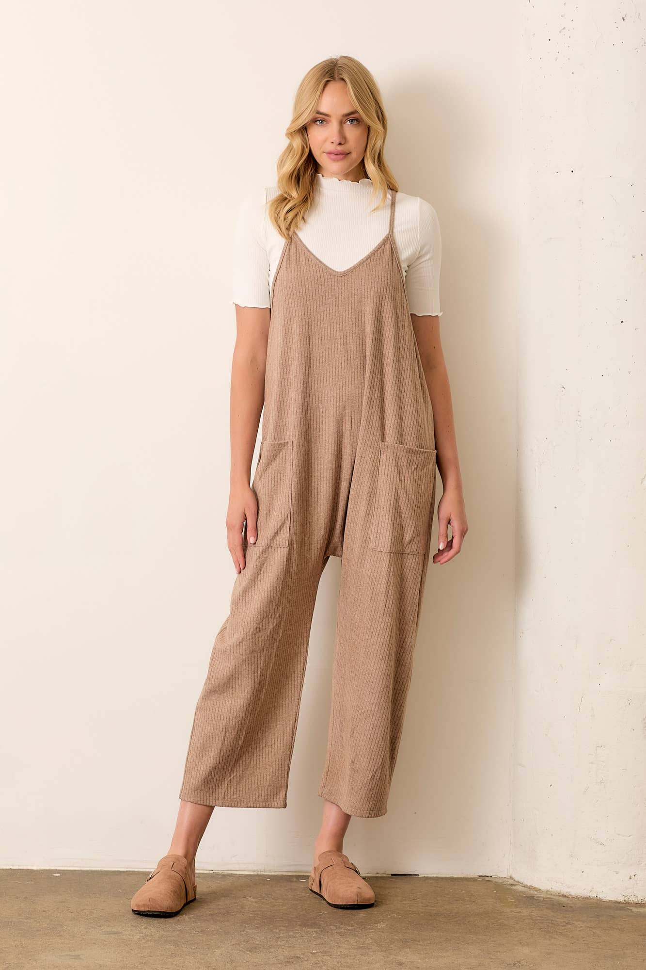 Textured Pocket Front Overall, The Feathered Farmhouse