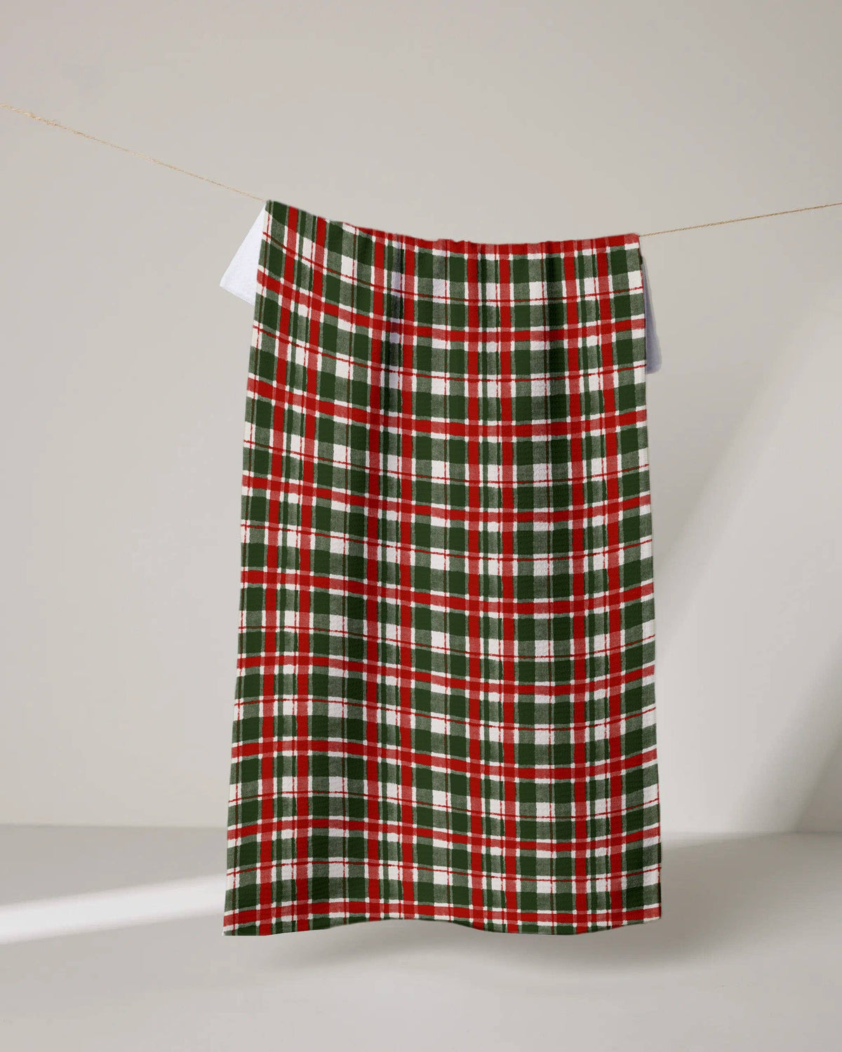 Alpine Plaid Tea Towel, Feathered Farmhouse