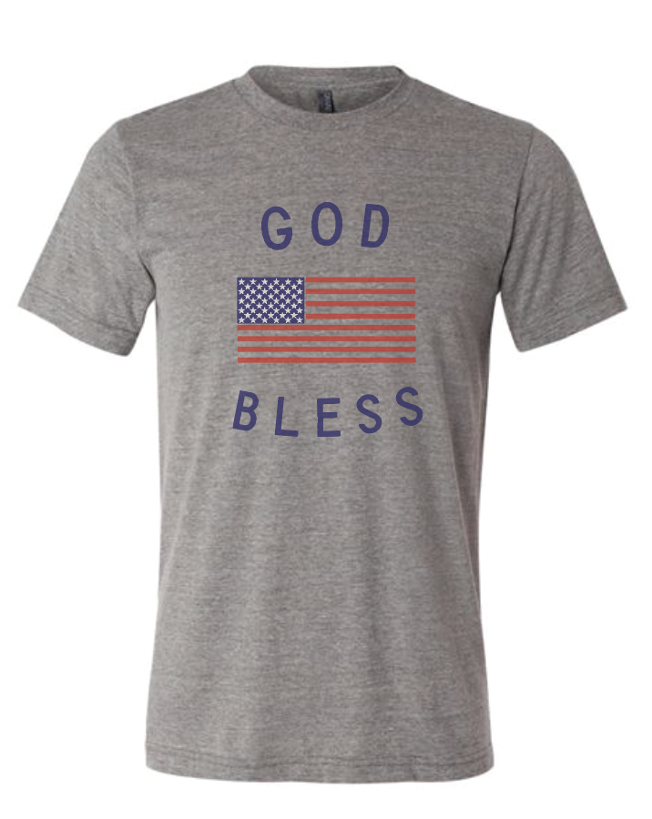 God Bless the USA 4th of July Classic Tee Christian Tee