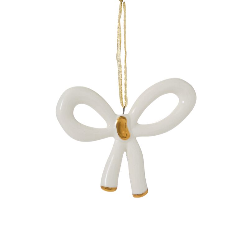 Luella Bow Ornament, Feathered Farmhouse