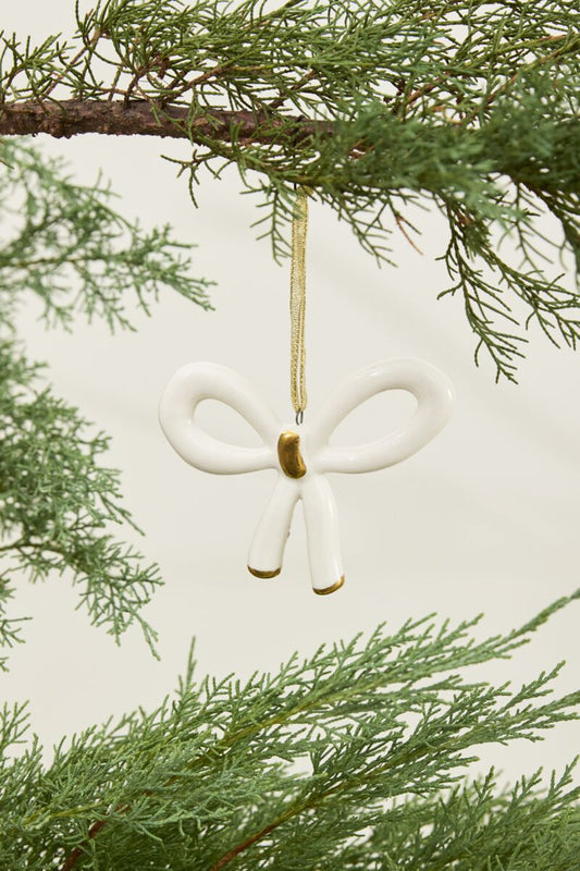 Luella Bow Ornament, Feathered Farmhouse