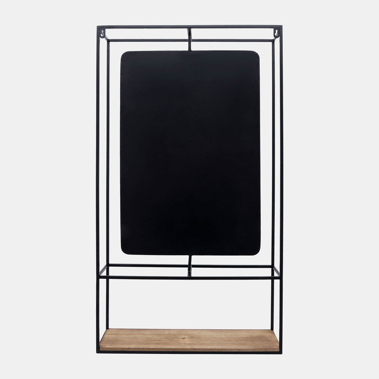 Wall Shelf with Mirror, Feathered Farmhouse