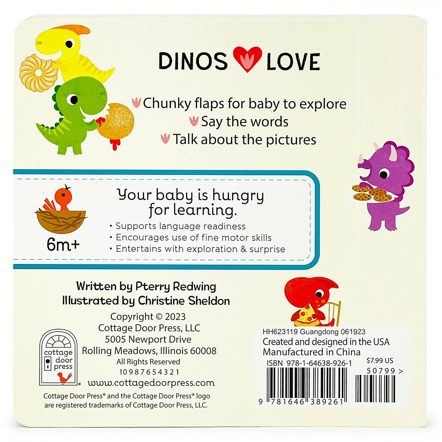 Dinos Love Donuts Lift-a-Flap Book