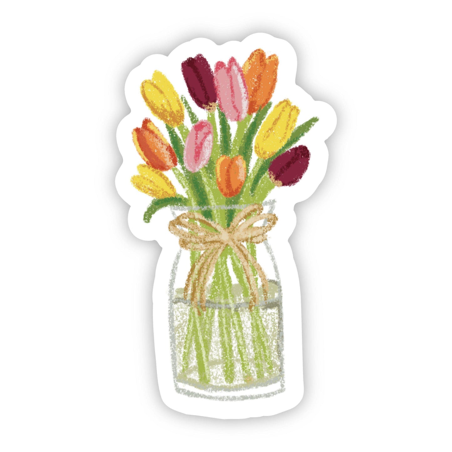 Tulips in Vase Sticker