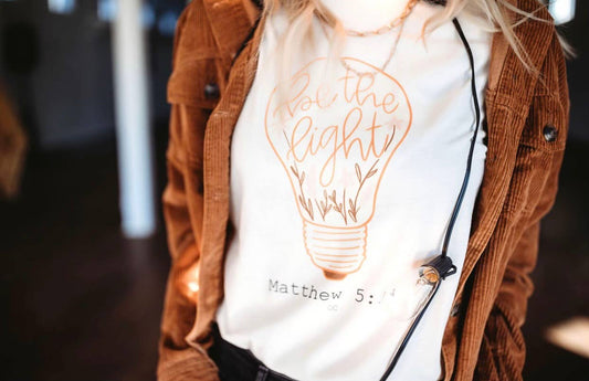 Be The Light Tee, The Feathered Farmhouse
