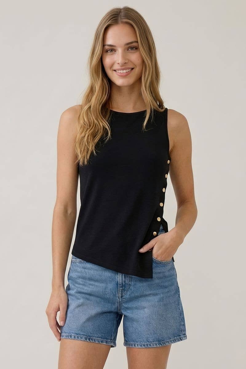 Boat Neck Tank Top, Feathered Farmhouse