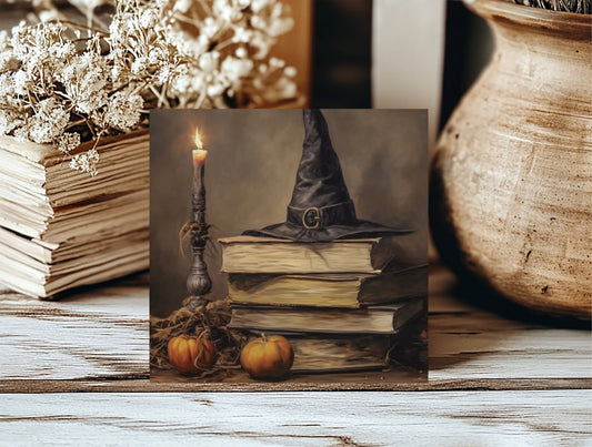 Halloween Books Insert, Feathered Farmhouse
