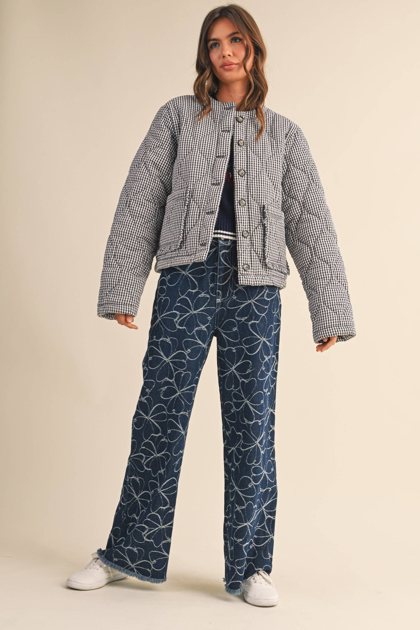 Plaid Padder Jumper, Feathered Farmhouse
