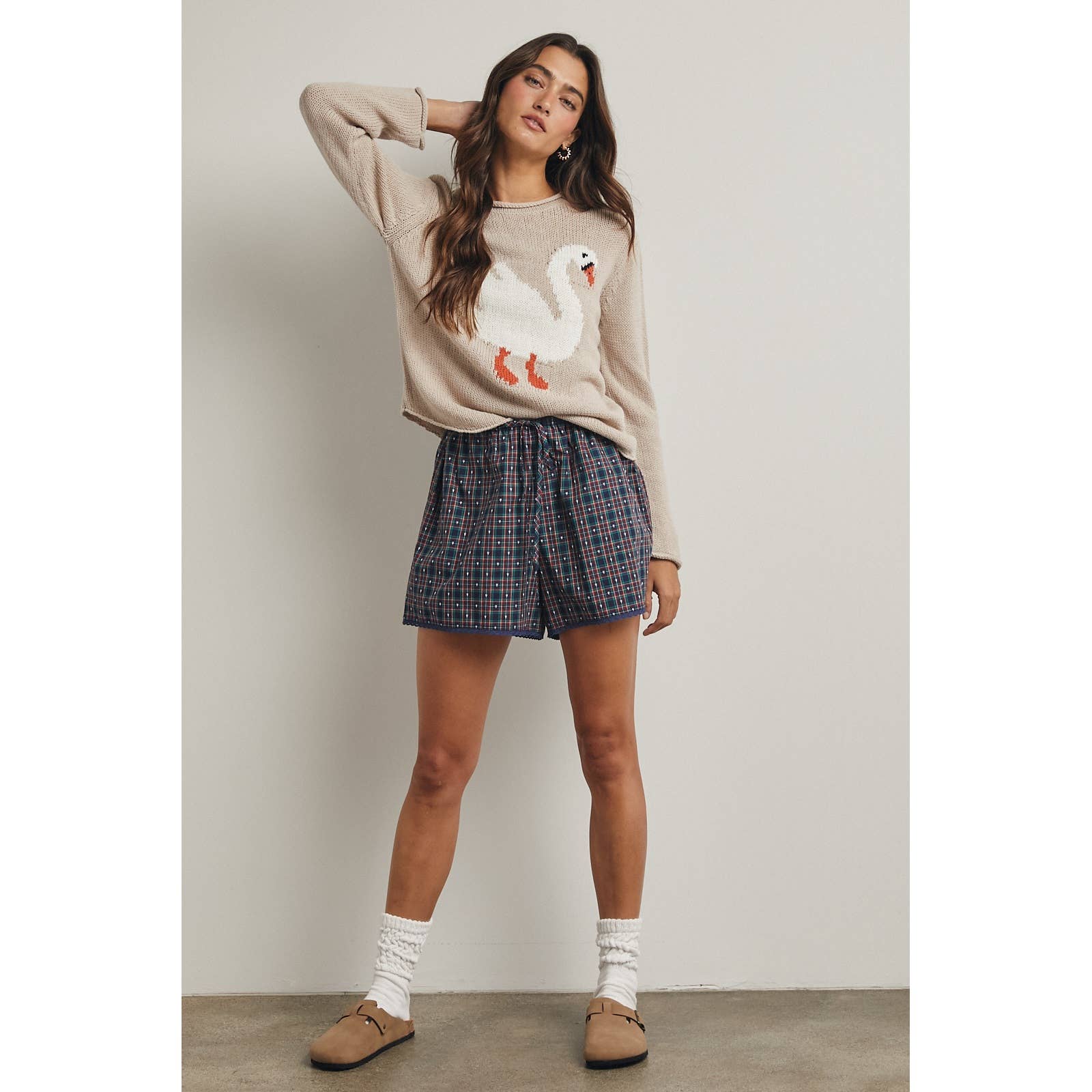 Swan Knit Sweater, Feathered Farmhouse