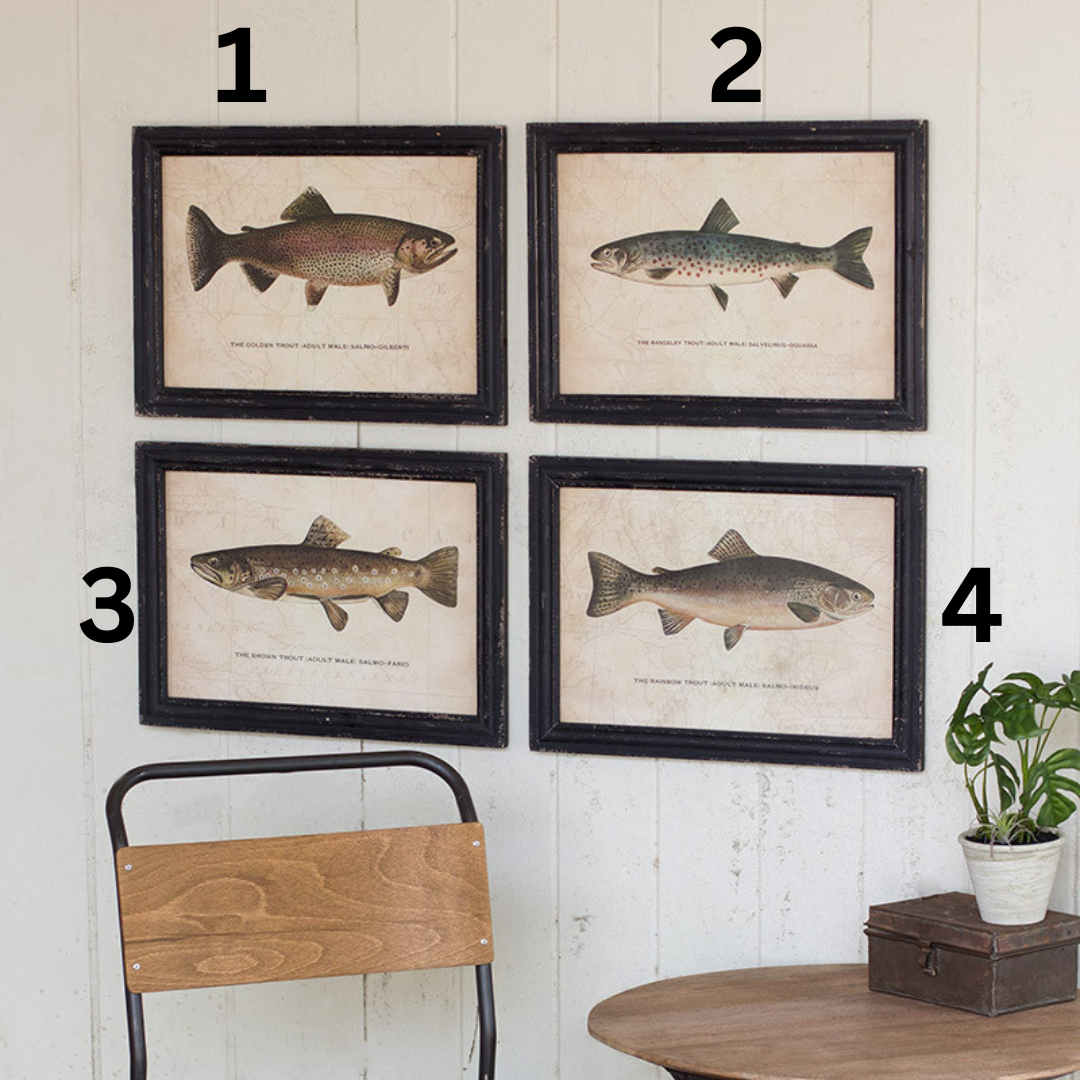 Trout Prints, The Feathered Farmhouse