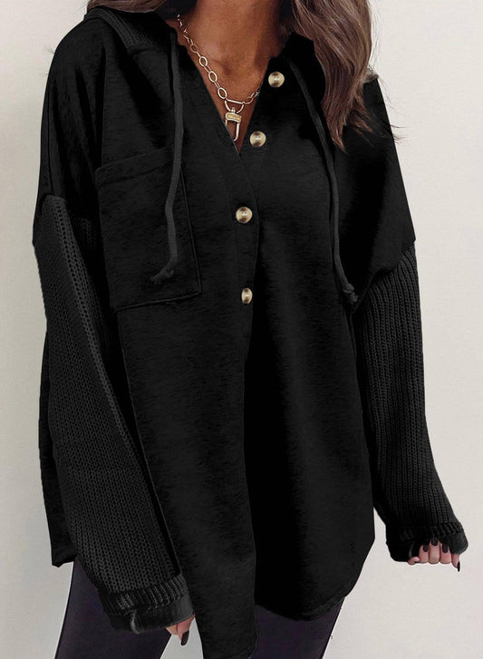 Colorblock Hoodie Sweatshirt, Feathered Farmhouse