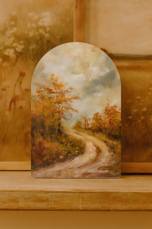 Winding Road Fall Arch, Feathered Farmhouse