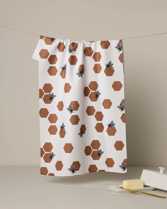 Busy Buzzin Tea Towel, Feathered Farmhouse