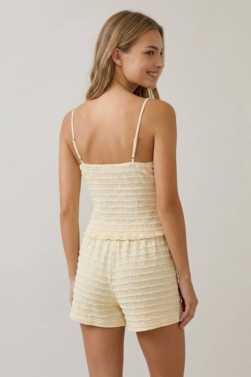Ruffle Cami Tank Top, Feathered Farmhouse