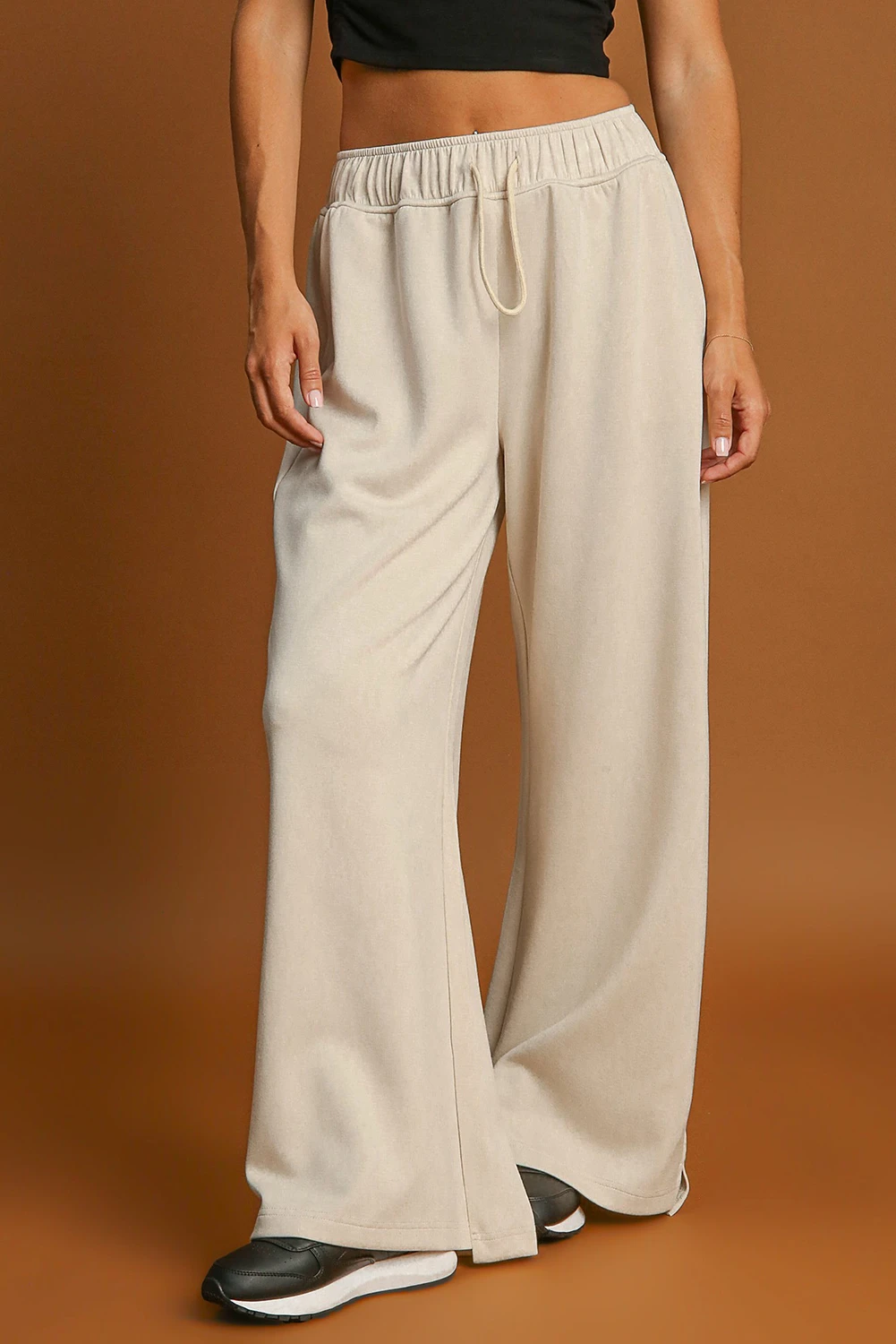 Loop Drawstring Wide Leg Pants, Feathered Farmhouse